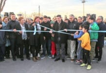 El Gobernador Orrego inauguró el pavimento en barrios de Santa Lucía