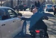Le tiraron piedrazos a la caravana de Milei en Lomas de Zamora y Espert escapó en moto