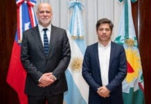 Incidentes en Avellaneda: Kicillof se reunió con el ministro del Interior de Chile por los heridos y detenidos