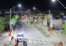 Calle Oro y Villa Sarmiento de Chimbas ya tienen nueva iluminación Led