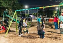 Rawson inauguró nuevas luminarias Led y refacciones en el barrio Héroes de Malvinas