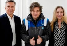 Milei y su hermana Karina recibieron a Zdero en la Quinta de Olivos