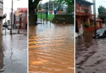 Calles anegadas, cortes de luz y alerta naranja por el temporal en AMBA