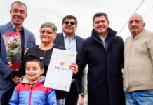 Orrego entregó 135 viviendas en el barrio La Majadita de 9 de Julio
