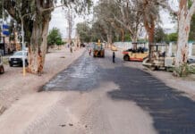Comenzó la repavimentación de un tramo clave en Rawson