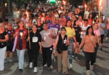 Chimbas llevó adelante la Marcha de Antorchas Iluminando Vidas