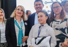 Con la entrega en Albardón, ya alcanzaron las 23.000 computadoras para alumnos y docentes