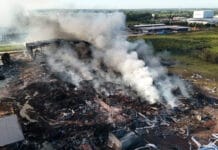 Resurgió el fuego en el polo industrial de Ezeiza y hay preocupación