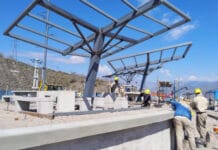 Avanzan las obras en los miradores de Punta Negra