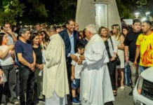 Una gran cantidad de personas concurrió al inicio de la Fiesta de Santa Bárbara