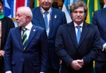 Frío saludo entre Milei y Lula en el inicio de la cumbre del Mercosur