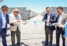 Orrego participó de la inauguración del parque fotovoltaico en Caleras San Juan