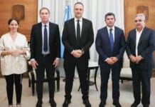 Adorni y Santilli mantuvieron un encuentro con los gobernadores de Catamarca y San Juan