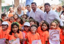 El Gobernador Orrego visitó la colonia de verano de Santa Lucía