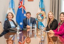 El Gobernador Orrego recibió a la embajadora de Australia