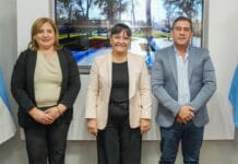 La intendente de Chimbas firmó un convenio con sus pares de Angaco y San Martín