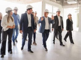 Calingasta: Orrego recorrió la obra del nuevo Hospital Aldo Cantoni que lleva un 87% de avance