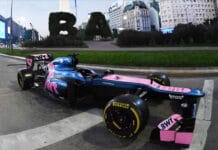 Presentaron en el Obelisco el auto de Fórmula 1 que conducirá Colapinto en Palermo