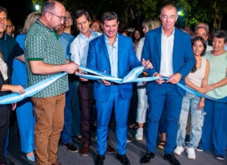 Orrego y Miodowsky inauguraron obras de repavimentación en barrio Stotac
