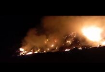 Incendio en la Planta Recicladora de la Municipalidad de Jáchal
