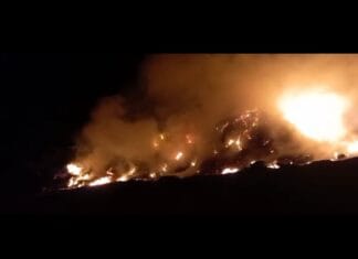 Incendio en la Planta Recicladora de la Municipalidad de Jáchal