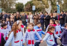 Santa Lucía celebró el 25 de Mayo con el tradicional desfile de los jardines municipales