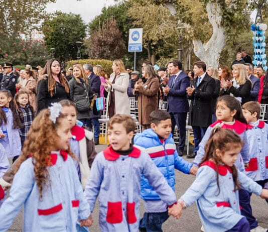 Santa Lucía celebró el 25 de Mayo con el tradicional desfile de los jardines municipales