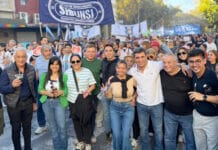 Marcha Universitaria en San Juan: gran convocatoria con fuerte presencia de la plana mayor del PJ