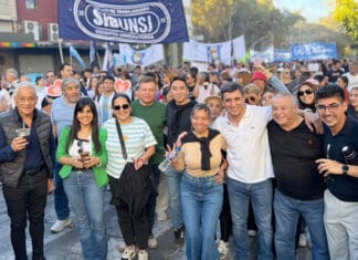 Marcha Universitaria en San Juan: gran convocatoria con fuerte presencia de la plana mayor del PJ