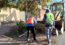 Municipio de Pocito desplegó intenso operativo tras el fuerte viento
