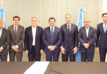 Orrego recibió a gobernadores y firmó convenios con Santa Fe y Mendoza para potenciar industria y seguridad