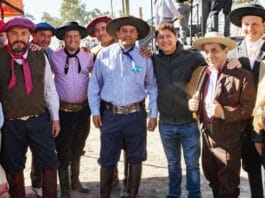 El Intendente Orrego estuvo en el aniversario de los Troperos de Santa Lucía