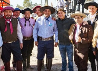 El Intendente Orrego estuvo en el aniversario de los Troperos de Santa Lucía