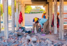 Rivadavia construye un nuevo espacio recreativo en el límite de los barrios Aramburu y Villa Lourdes
