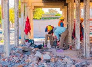 Rivadavia construye un nuevo espacio recreativo en el límite de los barrios Aramburu y Villa Lourdes