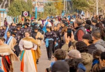 Pocito desfiló con orgullo por el Día de la Bandera