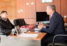 Fabián Martín recibió a Francisco Flores y aseguró que "los límites de San Juan no están en discusión"
