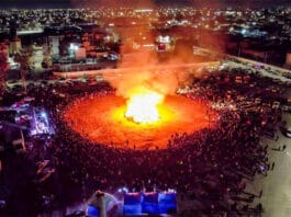 La Ciudad de San Juan encendió junto a los vecinos la fogata en honor a San Juan Bautista