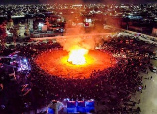 La Ciudad de San Juan encendió junto a los vecinos la fogata en honor a San Juan Bautista
