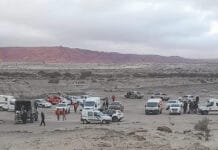 Comenzó el operativo para rescatar los cuerpos de las siete víctimas del helicóptero accidentado