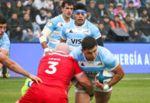 Los Pumas vencieron 35 a 21 a Gales en San Juan ante un Estadio Bicentenario colmado