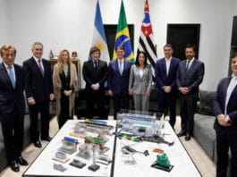 Milei se reunió con Flávio Bolsonaro en Brasil: "Vinimos a acompañar la ola azul"