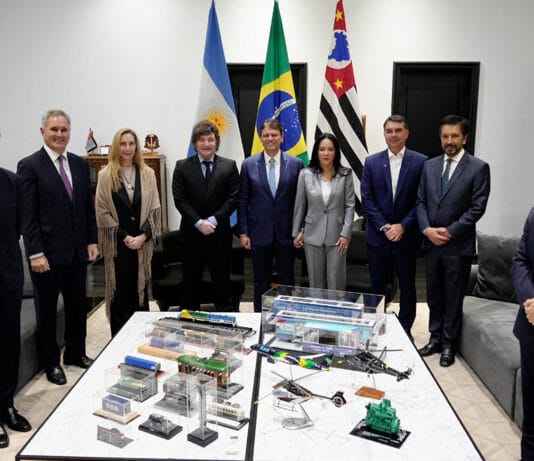 Milei se reunió con Flávio Bolsonaro en Brasil: "Vinimos a acompañar la ola azul"