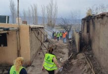 Pocito desplegó todos sus equipos ante los incendios provocados por el viento Zonda
