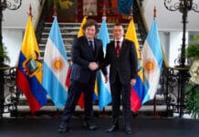 Milei se reunió con Noboa en Ecuador para firmar una serie de acuerdos bilaterales