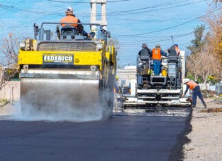 Con fondos propios, Rawson puso en marcha un plan de pavimentación y recuperación de sus calles