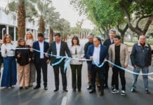 Orrego junto a Susana Laciar dejaron inaugurada la repavimentación de avenida Libertador