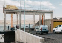 Tras 10 años de abandono, volvió a operar el descargador de fondo del Dique Cuesta del Viento