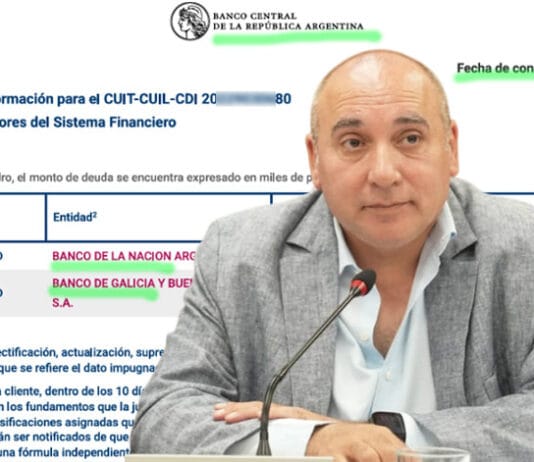 El Diputado José Peluc figura en el BCRA como moroso insolvente: debe al Banco Nación y al Banco Galicia