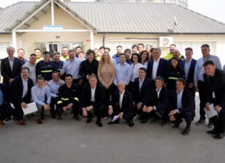 Milei recorrió fábricas en Bahía Blanca y se reunió con referentes de La Libertad Avanza